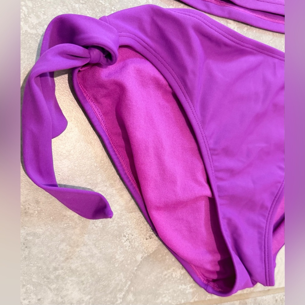 Purple Women's Tankini Swim Set - Classic Two-Piece - Picture 2 of 8